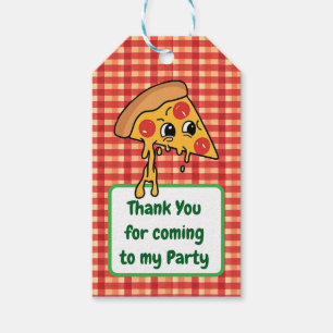 Pizza Chef Kids birthday Party Gift Tags