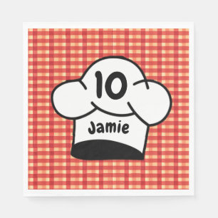 Pizza Chef Kids birthday Party Napkin