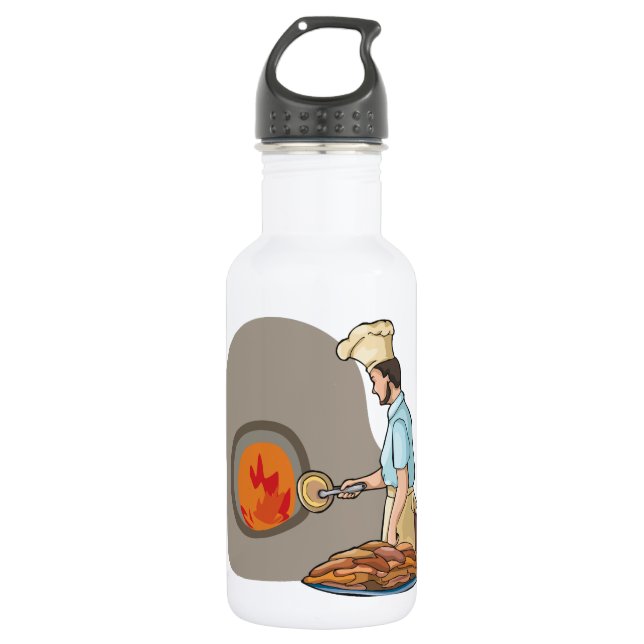 Pizza Chef Water Bottle (Front)