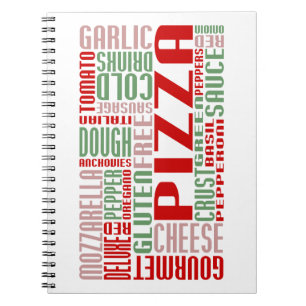 pizza chitChat Spiral Notebook