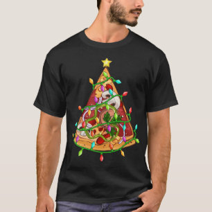 Pizza Christmas Lights Family Matching Christmas P T-Shirt