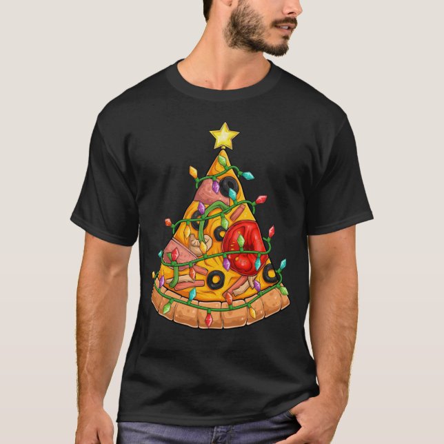 Pizza Christmas T-Shirt (Front)