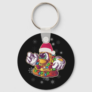 Pizza Christmas Tree - Funny Xmas Food Key Ring