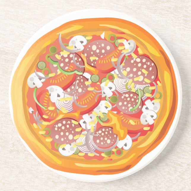 Pizza Coaster (Front)