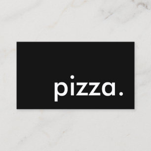 pizza. (colour customisable) business card