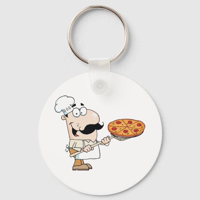 Pizza Cook Key Ring (Front)