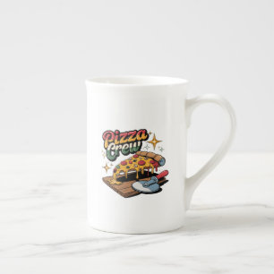 Pizza Crew Bone China Mug