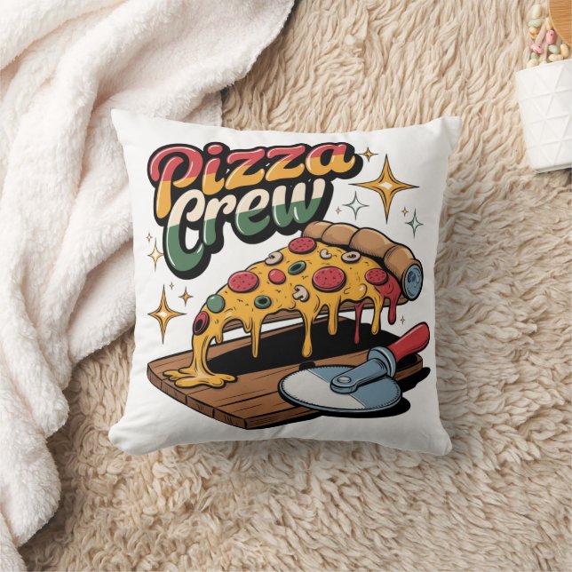 Pizza Crew Cushion (Blanket)