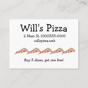 "Pizza" Customer Loyalty Cards