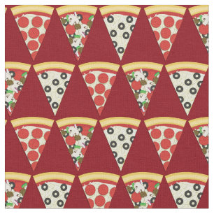 Pizza Cute Food Kids Fabric