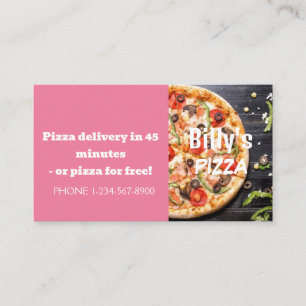 Pizza Delivery Discount Sale Offer Business Card