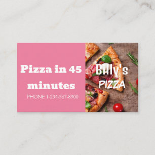 Pizza Delivery Discount Sale Offer Business Card