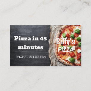 Pizza Delivery Discount Sale Offer Business Card