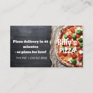 Pizza Delivery Discount Sale Offer Business Card