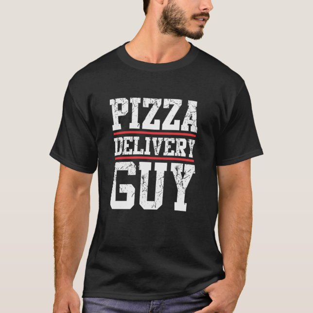 Pizza delivery guy matching pizza costume for men  T-Shirt (Front)