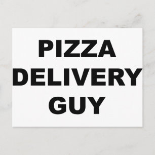 Pizza Delivery Guy Postcard