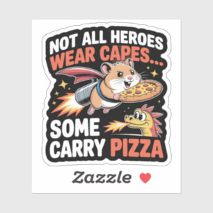 Pizza Delivery Hamster Jetpack Funny