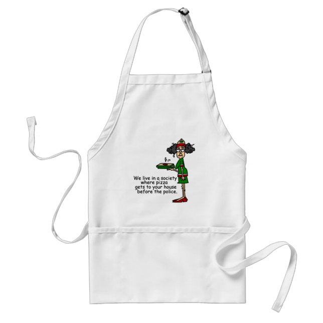 Pizza Delivery Humour Standard Apron (Front)