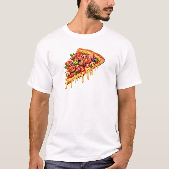 Pizza Design T-Shirt (Front)