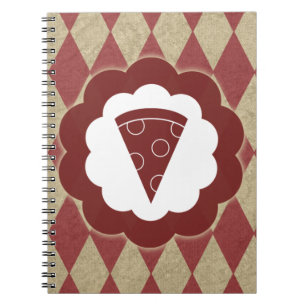 pizza diamonds spiral notebook
