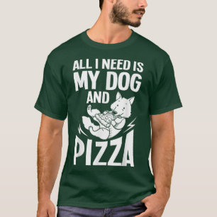 Pizza Dog Eating Delivery Pizzeria Italian Puppies T-Shirt