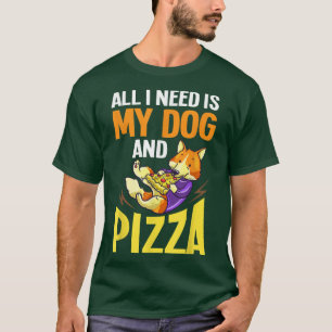 Pizza Dog Eating Delivery Pizzeria Italian Puppies T-Shirt