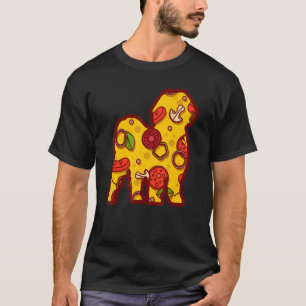 Pizza Dog Funny Pizza Shih Tzu Dog T-Shirt