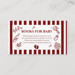 Pizza doodle special Delivery Baby Shower Enclosure Card