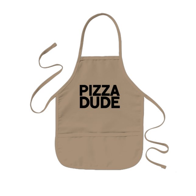 Pizza Dude Kids Apron (Front)