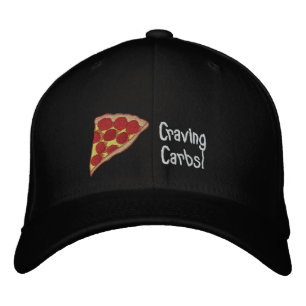 Pizza Embroidered Cap- You Can Edit The Text Hat