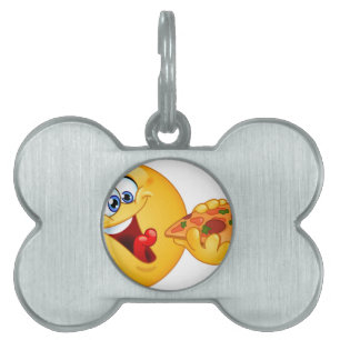 pizza emoji pet name tag