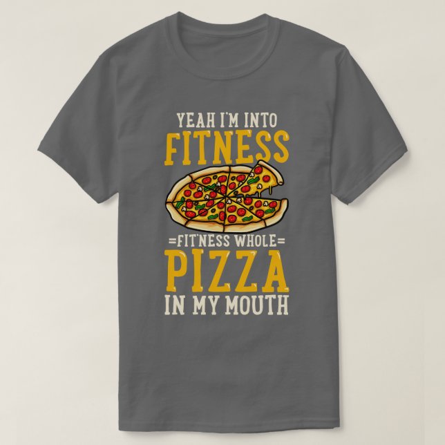Pizza Fitness T-Shirt (Design Front)