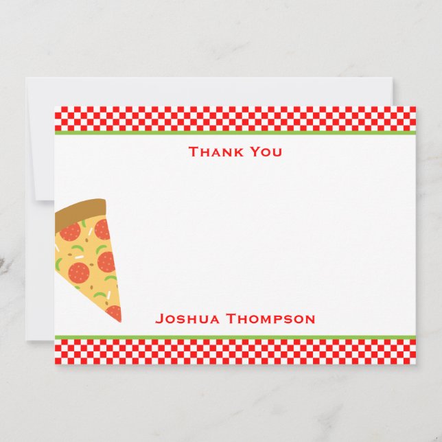Pizza Flat Note Card (Front)