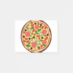 Pizza Food Clipart Icon Pepperoni Cheese Post-it Notes