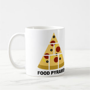 Pizza Food Pyramid Funny Mug or Travel Mug