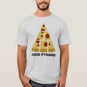 Pizza Food Pyramid Funny T-Shirt