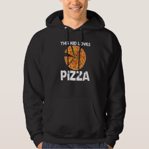 Pizza For Kids Boys Italian Pizza Slice Food Hoodie