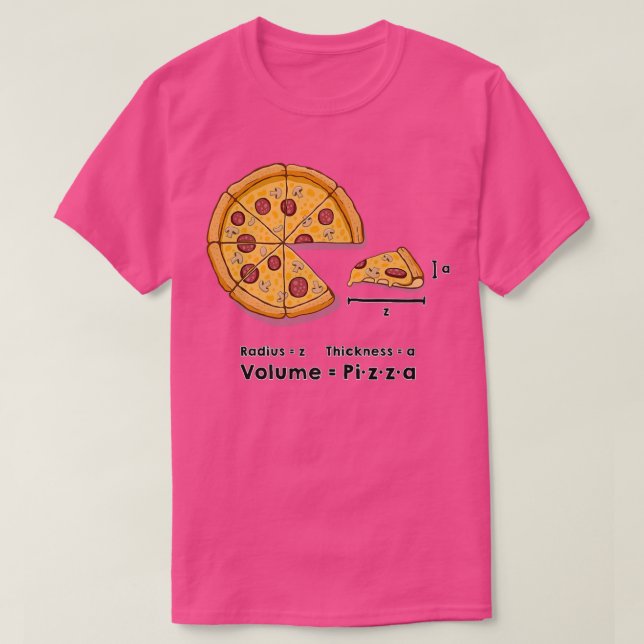 Pizza formule science cheese mushrooms bacon  T-Shirt (Design Front)