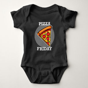 Pizza Friday Design - Baby Jersey Bodysuit