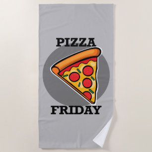 Pizza Friday Design - Beach Towel