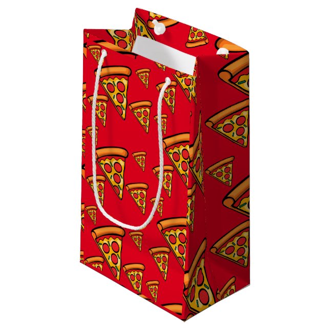 Pizza Friday Design - Gift Bag - Small (Front Angled)