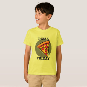 Pizza Friday Design - Kids' Basic T-Shirt