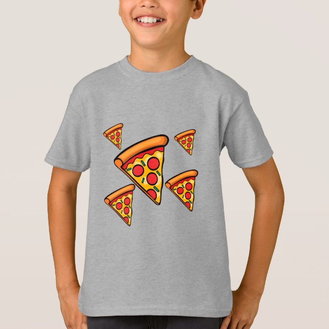 Pizza Friday Design - Kids' Basic T-Shirt (Front)