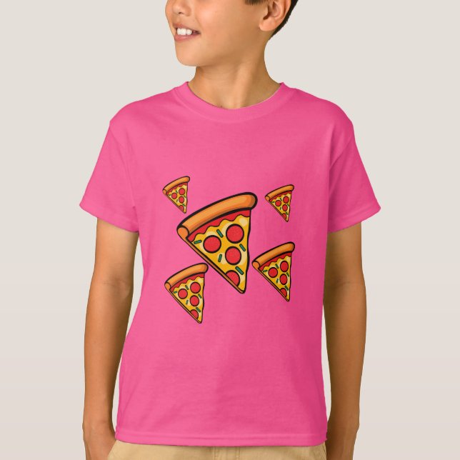Pizza Friday Design - Kids' Basic T-Shirt (Front)