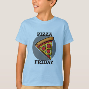 Pizza Friday Design - Kids' Basic T-Shirt