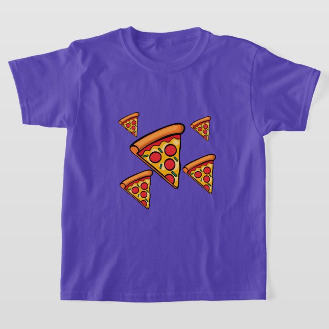Pizza Friday Design - Kids' Basic T-Shirt (Laydown)