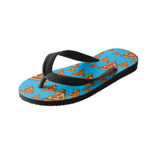 Pizza Friday Design - Kids Flip Flops