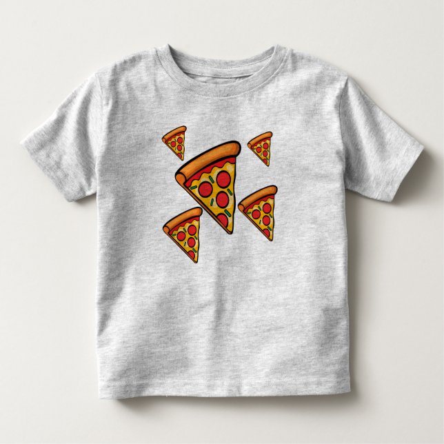 Pizza Friday Design - Toddler Fine Jersey T-Shirt (Front)