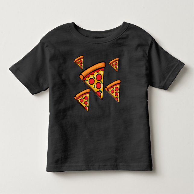 Pizza Friday Design - Toddler Fine Jersey T-Shirt (Front)
