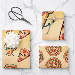 Pizza Fun Wrapping Paper Sheet
